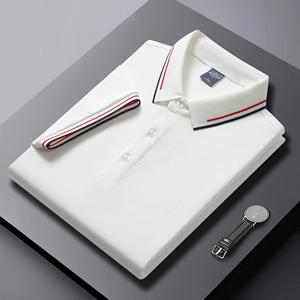 Polo de golf pour <span class=keywords><strong>homme</strong></span> avec logo personnalisé imprimé, anti-rides, en polyester et coton, manches courtes, tissu tricoté, coupe ample, unisexe - Product Image 1