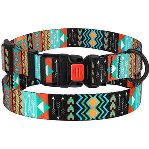 Fabrikant Groothandel Goedkope Custom Designer Patroon Verstelbare Nylon Pet Halsband Voor Hond Wandelen <span class=keywords><strong>Training</strong></span> - Product Image 2