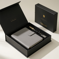 Coffret Cadeau d'Entreprise de Luxe Personnalisé avec Logo Imprimé, Carnet Promotionnel, Journal d'Affaires, Kit de Bienvenue, Boîte en Papier Rigide Magnétique Vide