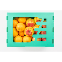 Boîte plastique en polypropylène organique pliable pour fruits, légumes, nid d'abeille, emballage de raisin pp en forme de banane, parapente simple