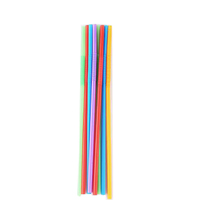 Pailles jetables en plastique de qualité alimentaire, écologiques, extra longues, flexibles, fantaisie, colorées, avec logo personnalisé, emballées individuellement