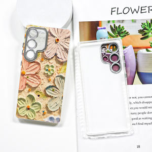 जिली ग्लिटर तेल पेंटिंग मोबाइल फोन मामले सैमसंग के लिए तितली फोन एक्सेसरीज s24 s25 अल्ट्रा प्लस - Product Image 3