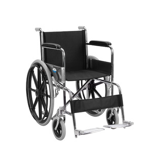 Silla de ruedas manual ligera, plegable, con freno en U, para ancianos y discapacitados, con certificación CE - Product Image 4