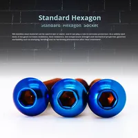 Vis à tête hexagonale métrique en acier inoxydable 304 pour modification de moto électrique, boulons en titane certifiés RoHS M4 M5 M6 M8