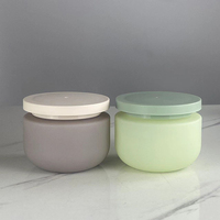Hengjian toples krim plastik, wadah kosmetik mewah untuk perawatan kulit 250ml 250g kuning hijau abu-abu