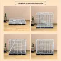 Cage à lapins extra-large, cryptée, avec fermeture à bouton, en plastique épaissi, pliable, écologique, de haute qualité, capacité 15 kg, pour usage domestique