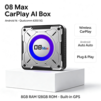 YolanAuto Boîtier AI 5G Qualcomm 6350 pour BMW X1 X2 X3 X5 X6 X7 Adaptateur CarPlay sans fil Android Auto Boîtier vidéo Android 16 8+128