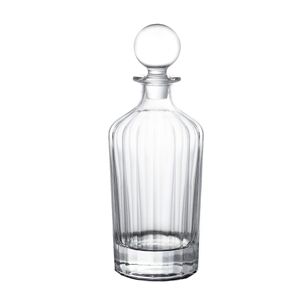 Nhà Máy Bán Buôn Chì Miễn Phí Tinh Thể Thủy Tinh Whiskey Chai Thiết Lập Mới Dọc Sọc Thiết Kế Cho Brandy Và Tequila Nút Chai Niêm Phong - Product Image 1