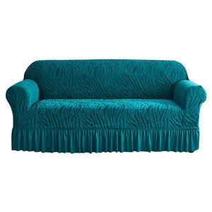 Sarung Sofa Motif Bunga Jacquard Modern, Anti Selip, Tahan Debu, Elastis, dan Dapat Diulur untuk Ruang Tamu - Product Image 5