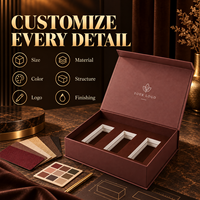 Boîte d'emballage cosmétique rigide de luxe personnalisable avec fermeture magnétique, en carton recyclable mat, gaufrage, logo personnalisé OEM/ODM
