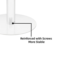 Mini support à gâteau rond en acrylique transparent - 3 tailles, plateau de présentation de dessert minimaliste moderne pour mariage, fête
