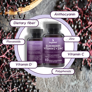 Aeglewell <span class=keywords><strong>Capsules</strong></span> de zinc pour adultes, complément alimentaire pour le soutien immunitaire, booster antioxydant, <span class=keywords><strong>capsules</strong></span> de sureau - Product Image 2