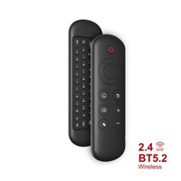 Teclado y Ratón Inalámbricos M5, Mini Teclado de Plástico con Retroiluminación, Modo Dual BT 5.2 y 2.4G, Control Remoto Inalámbrico
