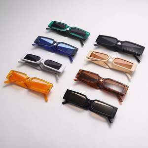 Gafas de Sol Cuadradas Pequeñas Vintage al por Mayor con Logotipo Personalizado, Gafas de Sol Rectangulares Pequeñas Estilo Steampunk para Hombre y Mujer - Product Image 6