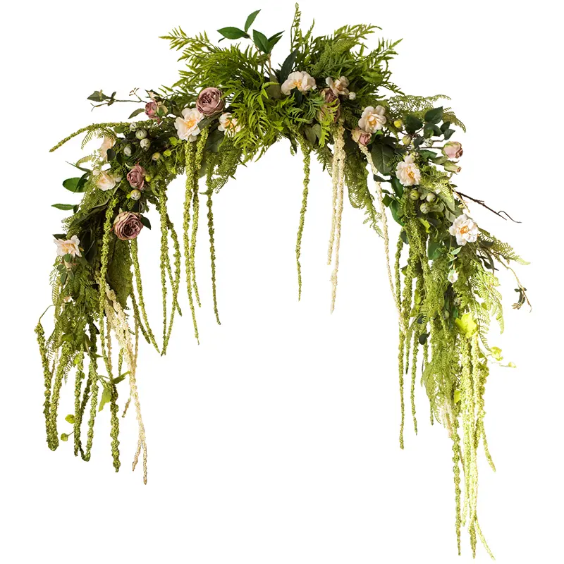 Real Touch Long Wedding Decoration Flowers Green Garland Home Decor Dry Plastic Supplies Decor Artificial Hanging Ivy