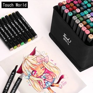 Marqueurs permanents de couleur en option (30/60/168) pour l'art, le <span class=keywords><strong>manga</strong></span>, le dessin et le croquis – Stylo pinceau artistique de Chine - Product Image 4