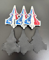 Insigne en caoutchouc PVC 3D pour avion Patch souple pour chapeaux Airsoft Sticks-Iron-on Hook Loop Soft PVC Patches en toile plastique