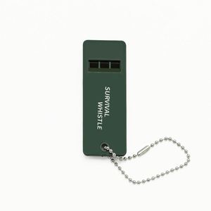 Custom Logo 2026 Company <b>Gift</b> Flat Plastic Whistle for Survival with Multiple Frequencies - Product Image 4