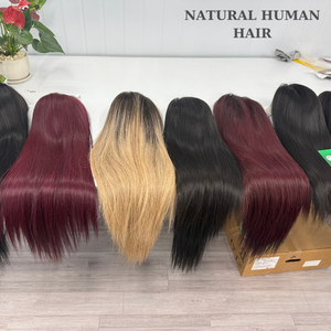 Perruque frontale en cheveux vierges vietnamiens et perruque avec fermeture en dentelle, 100% cheveux humains bruts, dentelle HD transparente - Product Image 3