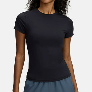 Camiseta Casual Personalizada para Mujer con Logotipo Estampado, Cuello Redondo, Manga Corta, Corte Holgado, 100% Algodón Jersey, Transpirable, Largo Regular - Product Image 1
