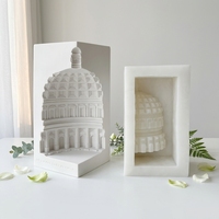 Moule en silicone dôme d'architecture romaine nordique pour la fabrication d'ornements d'aromathérapie, moule en résine et plâtre, décoration de palais, château, maison