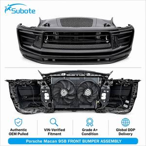 Kit carrosserie OEM démonté adapté à la Porsche Macan 95B 2014-2018, d'origine, d'occasion, pare-chocs avant, calandre, radiateur - Product Image 1