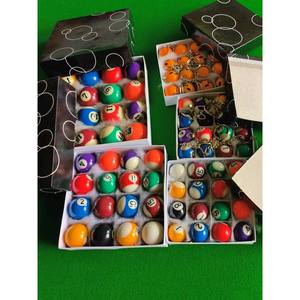 Bolas de Billar Mini de Resina de 25mm, 32mm, 38mm y 44mm, Juego de Billar Americano de 16 Piezas para Niños y Uso Amateur - Product Image 1