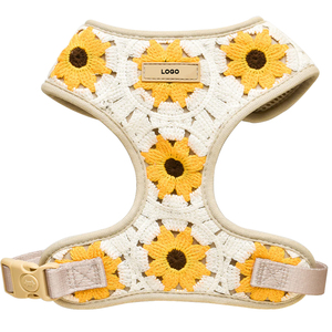 Conjunto de Arnés de Crochet para Perro con Correa Accesorios Personalizados para <span class=keywords><strong>Galgo</strong></span> de Marca de Lujo a la Moda para Bulldog Francés - Product Image 2
