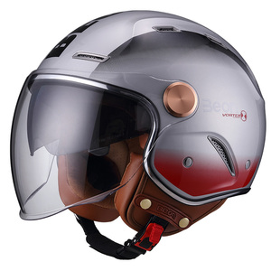 Pour BEON B122 unisexe Vintage Style classique casques pilotes Double visières visage ouvert ABS accessoires <span class=keywords><strong>de</strong></span> moto à la mode nouvelle boîte - Product Image 3