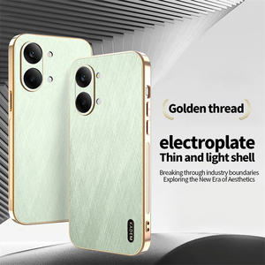 Étui de protection élégant en cuir électroplaqué Lichicase Premium pour vivo S60 T5 Pro IQOO 15T avec protection d'objectif - Product Image 1