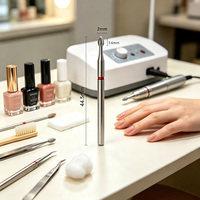 Juego de Brocas de Diamante Evolisse Beauty de Acero Inoxidable para Uñas con Deflector Antipolvo, Removedor de Gel y Resistente al Calor