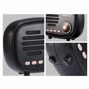 Rétro Forme De <span class=keywords><strong>Radio</strong></span> Sans Fil Stéréo Bluetooth Haut-Parleur BT avec <span class=keywords><strong>Son</strong></span> HD <span class=keywords><strong>Radio</strong></span> <span class=keywords><strong>FM</strong></span> - Product Image 5