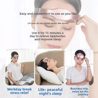 Bandeau de massage crânien SM-518, appareil pulsé pour le cerveau, soulagement de l'insomnie, aide au sommeil, dispositif favorisant le sommeil