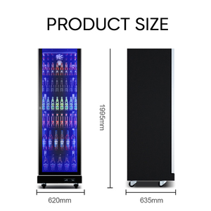 Réfrigérateur et refroidisseur de boissons avec porte vitrée pour sodas, bières ou vins, <span class=keywords><strong>petit</strong></span> modèle pour la maison, le bureau ou le bar - Product Image 2