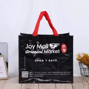 Mehrfarbige benutzer definierte Vlies Geschenk beutel Paket Vlies pp gewebte Taschen zum Einkaufen mit Logo