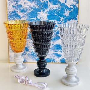 France Luxury Crystal Glass <b>Vase</b> Home Decoration Elegant Jardiniere Design Shining Bottle Pattern Tabletop Party Occasions BA16 - Product Image 4