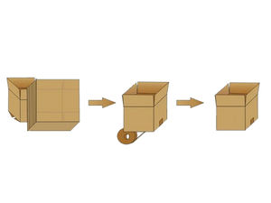 Automatische Servo formung Karton auf richter Pneumatisch angetriebene vertikale Hochgeschwindigkeits-Kasten öffnungs maschine - Product Image 4