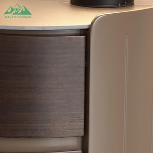 โต๊ะข้างเตียงทรงกลมทันสมัย WAyon พร้อมลิ้นชัก 2 ชั้น ตู้เก็บของในห้องนอนและห้องนั่งเล่นที่เป็นมิตรกับสิ่งแวดล้อม - Product Image 4