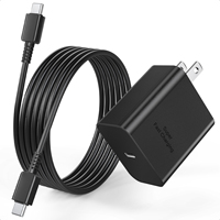 Adaptateur secteur 45W Super Fast Charging PD PPS pour Samsung S25 Ultra S24 Ultra Multi-prises