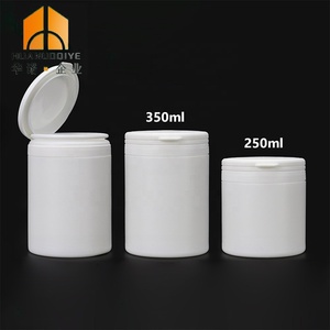 8oz 250ml 350ml 500ml White Color HDPE Wide Mouth Pharma Jar With Custom Tearing Off Cap
