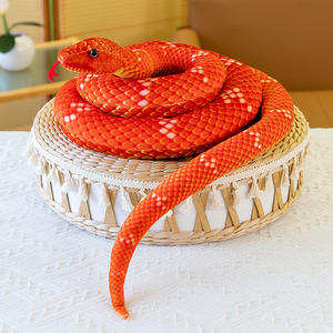Juguete de peluche de serpiente personalizado, muñeca Cobra de simulación con relleno de algodón PP para accesorios de truco - Product Image 3