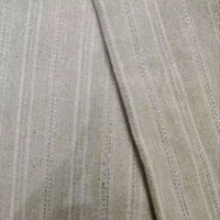 Tissu Jacquard Rayé Respirant le Plus Vendu pour Garçons, Tissu Tissé Contemporain en Mélange de Lin, MOQ 2M