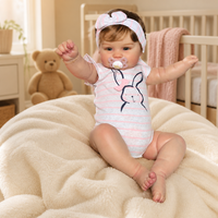 20 Zoll Lebensechte Reborn-Babypuppe aus Weichem Vinyl Realistische Neugeborenen-Puppe Spielzeug für Kinder Geschenk Großhandel Individuell Anpassbar