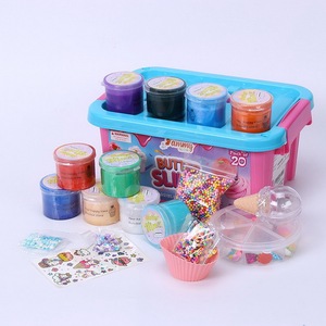 ของเล่นดินคริสตัลปลอดสารพิษสำหรับเด็ก ชุดทำสไลม์เนย DIY 20 ชิ้น - Product Image 1