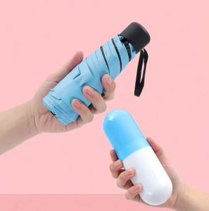 Parapluie de poche mini pliable personnalisé avec logo, protection UV, de haute qualité, vente en gros - Product Image 4