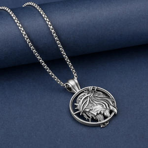 Collar <span class=keywords><strong>de</strong></span> cabeza <span class=keywords><strong>de</strong></span> Jesús, cabeza <span class=keywords><strong>de</strong></span> <span class=keywords><strong>Cristo</strong></span>, corona <span class=keywords><strong>de</strong></span> espinas, medalla, colgante <span class=keywords><strong>de</strong></span> oración con cadena <span class=keywords><strong>de</strong></span> eslabones para hombres, Jesús con corona <span class=keywords><strong>de</strong></span> espinas - Product Image 3