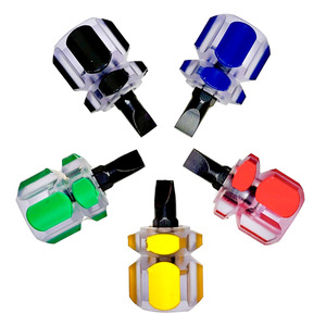 Transparent Crystal Handle Screwdriver Set Phillips Flathead Magnetic Insulated Diy Repair Tools For Small Household Use - Product Image 3