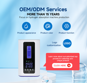 कारखाने की कीमत अस्पृश्यता स्क्रीन हाइड्रोजन इनहेलेशन डिवाइस वॉयस रिमाइंडर 300-1800 एमएल/मिनट हाइड्रोजन गैस जनरेटर - Product Image 1