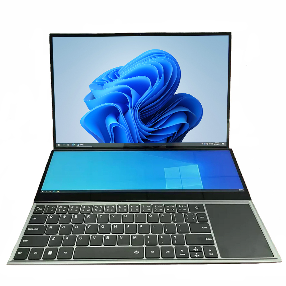 Factory <strong>2026</strong> New <strong>16</strong> <strong>Inch</strong>+14 <strong>Inch</strong> Dual Screen I7 10870H 8 Core 32G RAM 2TB SSD Touch Screen Gaming Laptop Aluminum <strong>Notebook</strong>