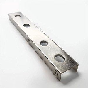 Custom Sheet <b>Metal</b> Fabrication Laser Cut Steel Structural Channel Connector Bracket Conveyor Guide ISO9001 Certified China - Product Image 6